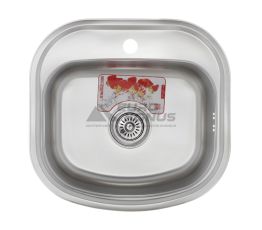 ZERIX Мийка врізна для кухні Z4947-08-180D Decor без крила декор