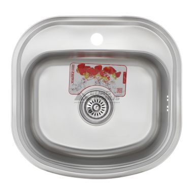 ZERIX Мойка врезная для кухни Z4947-08-180D Decor без крыла декор (ZM0560)