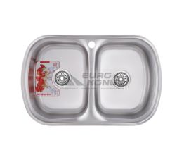 ZERIX Мийка врізна для кухні Z7749-08-180E Satin без крила матова