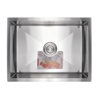 ZERIX Мойка врезная для кухни ZUS6045(1)-HM Satin без крыла матовая (ZM0570)
