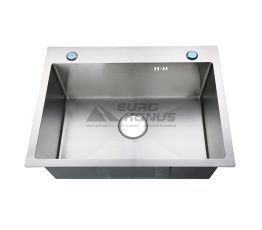 ZERIX Мийка врізна для кухні ZUS6045(2)-HM Satin без крила матова