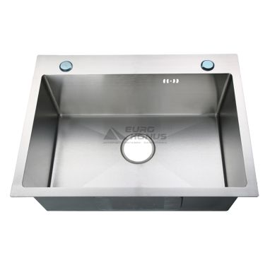 ZERIX Мойка врезная для кухни ZUS6045(2)-HM Satin без крыла матовая (ZM0571)