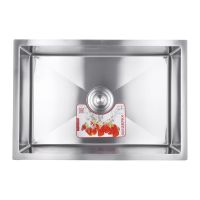 ZERIX Мойка врезная для кухни ZUS6545-HM Satin без крыла матовая (ZM0572)