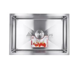 ZERIX Мийка врізна для кухні ZUS6545-HM Satin без крила матова