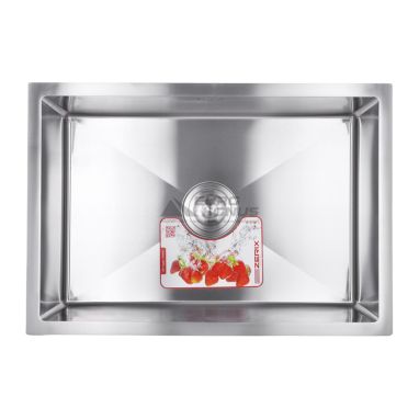 ZERIX Мойка врезная для кухни ZUS6545-HM Satin без крыла матовая (ZM0572)