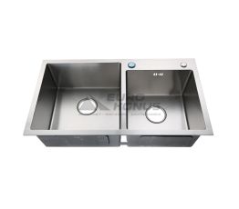 ZERIX Мийка врізна для кухні ZUS7843-HM Satin без крила матова