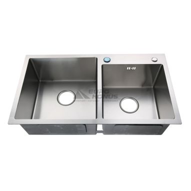 ZERIX Мойка врезная для кухни ZUS7843-HM Satin без крыла матовая (ZM0573)