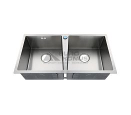 ZERIX Мийка врізна для кухні ZUS8045-HM Satin без крила матова