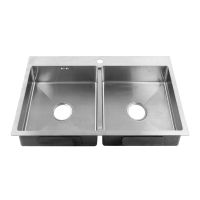 ZERIX Мойка врезная для кухни ZUS8350-HM Satin без крыла матовая (ZM0575)