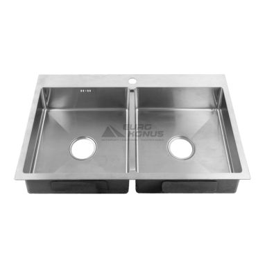 ZERIX Мойка врезная для кухни ZUS8350-HM Satin без крыла матовая (ZM0575)