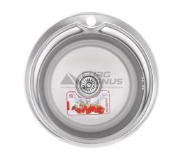 ZERIX Мийка врізна для кухні Z510-06-180E Satin без крила матова
