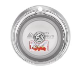 ZERIX Мийка врізна для кухні Z510-06-170E Satin без крила матова
