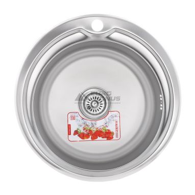 ZERIX Мойка врезная для кухни Z510-06-170E Satin без крыла матовая (ZM0614)