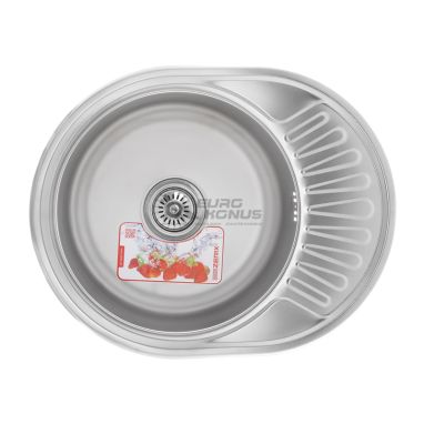 ZERIX Мойка врезная для кухни Z5745-08-180MD Micro Decor оборотная микродекор (ZM0615)