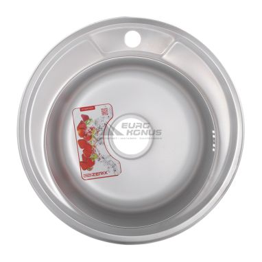 ZERIX Мойка врезная для кухни Z490-08-180MD Micro Decor без крыла микродекор (ZS0558)