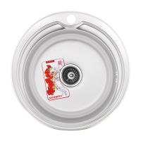 ZERIX Мойка врезная для кухни Z510-06-180MD Micro Decor без крыла микродекор (ZS0560)
