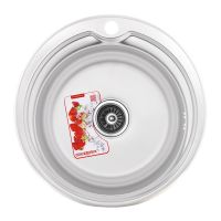 ZERIX Мойка врезная для кухни Z510-08-180MD Micro Decor без крыла микродекор (ZS0561)