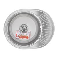ZERIX Мойка врезная для кухни Z5745-06-160MD Micro Decor оборотная микродекор (ZS0562)