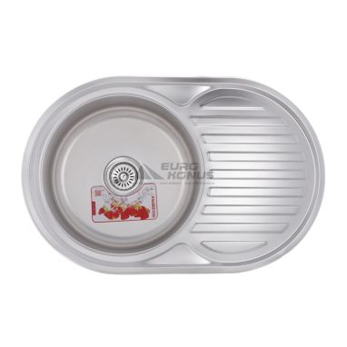 ZERIX Мойка врезная для кухни Z7750-06-180MD Micro Decor оборотная микродекор (ZS0564)