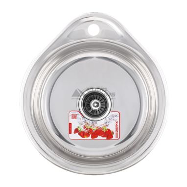 ZERIX Мойка врезная для кухни Z4843-06-160P Polish без крыла полированная (ZS0565)