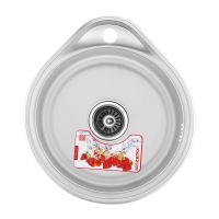 ZERIX Мойка врезная для кухни Z4843-06-160E Satin без крыла матовая (ZS0566)