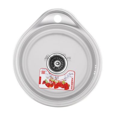ZERIX Мойка врезная для кухни Z4843-06-160E Satin без крыла матовая (ZS0566)