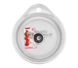 ZERIX Мийка врізна для кухні Z4843-08-180MD Micro Decor без крила мікродекор