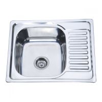 ZERIX Мойка врезная для кухни Z5848-08-180E Satin оборотная матовая (ZS0570)
