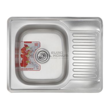 ZERIX Мойка врезная для кухни Z6350-08-180MD Micro Decor оборотная микродекор (ZS0572)