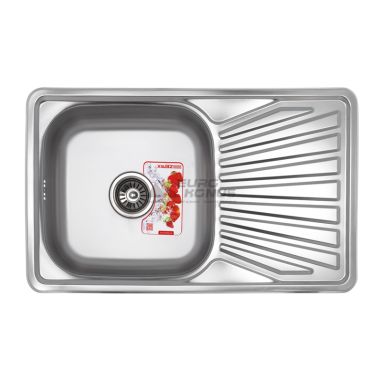 ZERIX Мойка врезная для кухни Z7848-08-180MD Micro Decor оборотная микродекор (ZS0574)