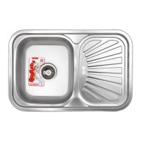 ZERIX Мойка врезная для кухни Z7549-08-180MD Micro Decor оборотная микродекор (ZS0575)