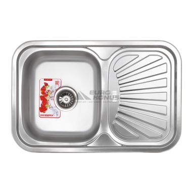 ZERIX Мойка врезная для кухни Z7549-08-180MD Micro Decor оборотная микродекор (ZS0575)