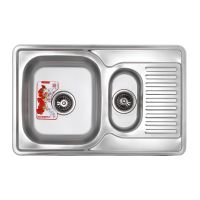 ZERIX Мойка врезная для кухни Z7850A-08-180MD Armonia Micro Decor оборотная микродекор (ZS0577)