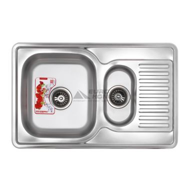 ZERIX Мойка врезная для кухни Z7850A-08-180MD Armonia Micro Decor оборотная микродекор (ZS0577)