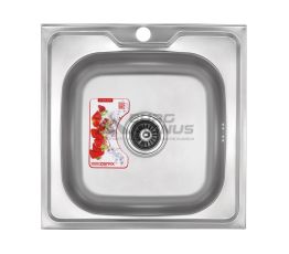 ZERIX Мойка накладная для кухни Z5050-06-160MD Micro Decor без крыла микродекор (ZS0581)