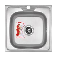 ZERIX Мойка накладная для кухни Z5050-08-180MD Micro Decor без крыла микродекор (ZS0583)