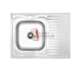 ZERIX Мойка накладная для кухни Z8060L-06-160MD Micro Decor правое крыло микродекор (ZS0603)