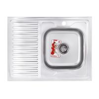 ZERIX Мийка накладна для кухні Z8060R-08-180MD Micro Decor ліве крило мікродекор