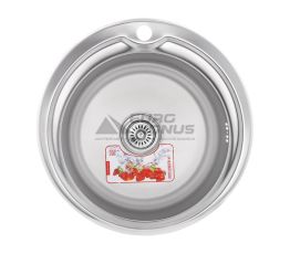 ZERIX Мийка врізна для кухні Z510-08-180E Satin без крила матова