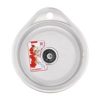 ZERIX Мойка врезная для кухни Z4843-08-180D Decor без крыла декор (ZX1599)