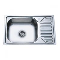 ZERIX Мойка врезная для кухни Z6642-08-180E Satin оборотная матовая (ZX1600)
