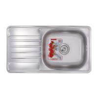 ZERIX Мойка врезная для кухни Z7642-08-180E Satin оборотная матовая (ZX1602)
