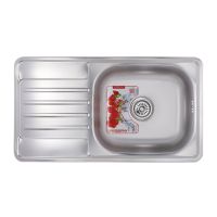 ZERIX Мойка врезная для кухни Z7642-08-180D Decor оборотная декор (ZX1603)