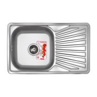 ZERIX Мойка врезная для кухни Z7848-08-180D Decor оборотная декор (ZX1605)