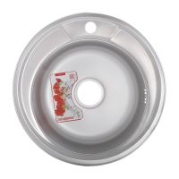 ZERIX Мойка врезная для кухни Z490-06-170E Satin без крыла матовая (ZX2618)