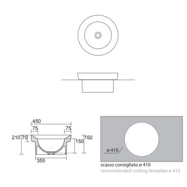 AXA Раковина врезная DP (831001)