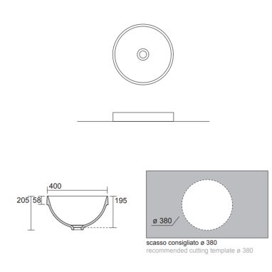 AXA Раковина врезная DP (8410001)
