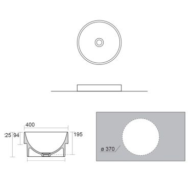 AXA Раковина врезная DP (8420001)