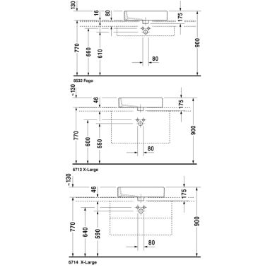 DURAVIT Умывальник накладной Vero (0452600000)