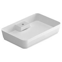 IDEVIT Умывальник накладной для ванной комнаты Slim Rectangle 6001-1405